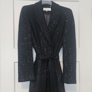 Calvin Klein Black Sequin Jacket